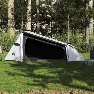 VidaXL Tunneltent 2-persoons waterdicht verduisterend stof wit - thumbnail