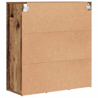 Schoenenkast met plank Oudhout 77,5 x 30 x 83,5 cm Bewerkt hout