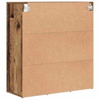Schoenenkast met plank Oudhout 77,5 x 30 x 83,5 cm Bewerkt hout - thumbnail