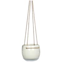 Mica Decorations Resa hangpot rond 13,5x11,5cm wit - thumbnail