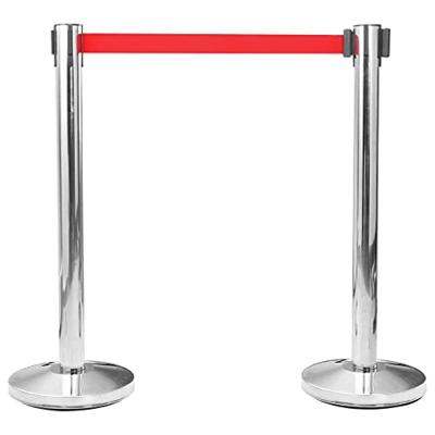 Afzetkoord uittrekbaar 200 cm rood