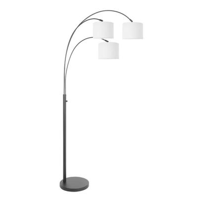Steinhauer 3-lichts vloerlampSparkled Light zwart met wit - 3822ZW