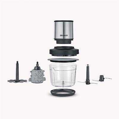 Severin KM3866 Universele Accu-Hakmolen Zwart/RVS