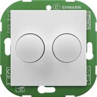 Ehmann 4295x0700 Draaidimmer Geschikt voor lampen: LED-lamp, Gloeilamp, Halogeenlamp Wit (RAL 9016) - thumbnail