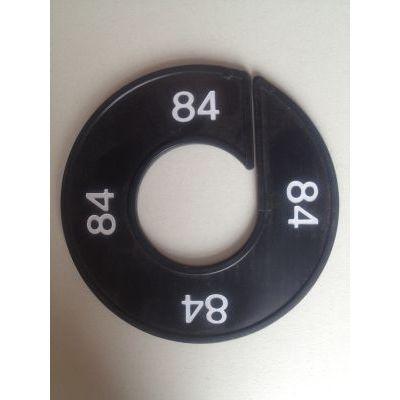 Maatring 9cm zwart/wit 84
