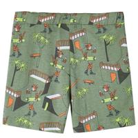 Kinderpyjama met korte mouwen 104 lichtkakikleurig - thumbnail