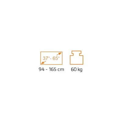 My Wall HP63-1L TV-liftbeugel 94,0 cm (37) - 165,1 cm (65) In hoogte verstelbaar, Met elektromotor, Gemotoriseerd, Staand, Besturing via app Met