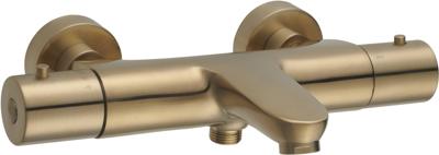 Saqu Shine thermostatische badkraan geborsteld messing pvd-coating