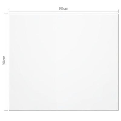 Tafelbeschermer 90x90 cm 2 mm PVC mat Tafelbeschermer 90x90 cm 2 mm PVC mat
