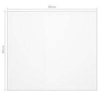 Tafelbeschermer 90x90 cm 2 mm PVC mat - thumbnail