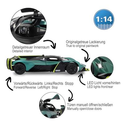 Jamara 1/14 Aston Martin Valkyrie AMR Pro speelgoed auto - Groen