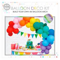 Globos Ballonnen boog set regenboog - thumbnail