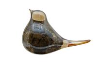 Glazen Sculptuur Vogel 16x6x10 cm Amber - thumbnail