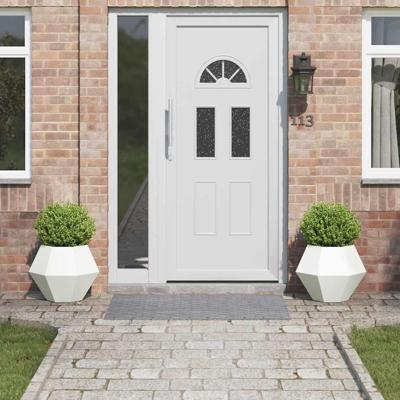 Plantenbak 2 pcs Wit 50 x 50 x 40 cm Staal