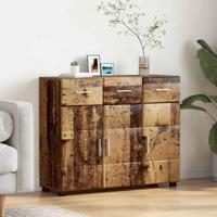 Dressoir met plank Oudhout 88,5 x 30,5 x 73 cm Bewerkt hout - thumbnail