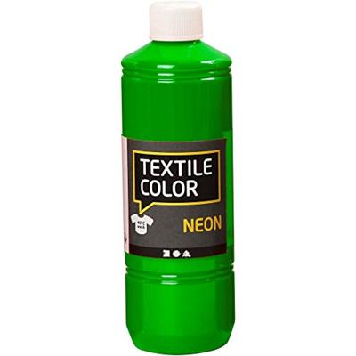 Creativ Company Textile color semi-dekkende textielverf - neon groen, 500ml Creativ Company Textile color semi-dekkende textielverf - neon groen, 500ml