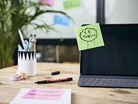 Viltstift edding 143 schuin 1-3mm zwart | 10 stuks - thumbnail