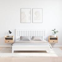 Nachtkastje 2 pcs Bruin 38 x 36 x 29,5 cm Massief grenenhout - thumbnail