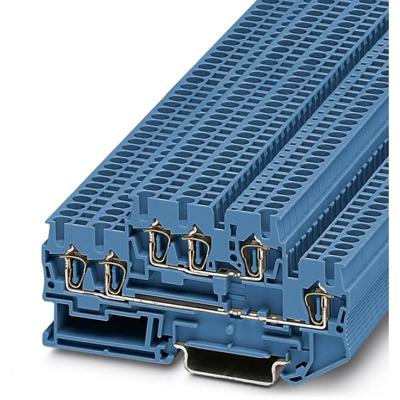 Phoenix Contact 3038529 Doorgangsserieklem 5.2 mm Spanveer Blauw 50 stuk(s)