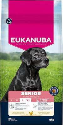 EUKANUBA Senior Large and extra large breeds Chicken - droog hondenvoer - 15kg
