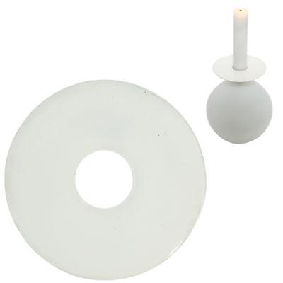 Stjernsund kaarsenring loua wit glans 9 cm | 24 stuks