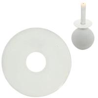 Stjernsund kaarsenring loua wit glans 9 cm | 24 stuks - thumbnail