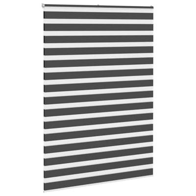 VidaXL Zebra rolgordijn 155x200 cm stofbreedte 150,9 cm zwart