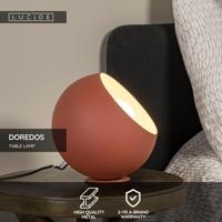 Lucide DOREDOS - Tafellamp - Ø 20 cm - 1xE27 - Terracotta - thumbnail