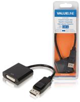 Valueline vlcb37250b02 displayport-adapterkabel displayport mannelijk - dvi-d 24 + 1-pins vrouwelijk 0,20 m zwart - thumbnail