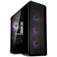 Kolink Levante V2 ARGB Midi-tower Behuizing, Gaming-behuizing Zwart 4 voorgeïnstalleerde LED-ventilators, Zijvenster, Stoffilter - thumbnail