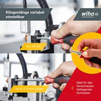 Wiha 269 T4 SET 4tlg Wisselklingset 4-delig Plat, Kruiskop Phillips Werkplaats - thumbnail