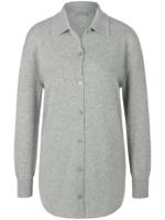 Gebreid shirt polokraag Van include grijs - thumbnail