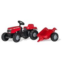 Rolly Toys rollyKid Massey Ferguson traptrekker met aanhanger - thumbnail