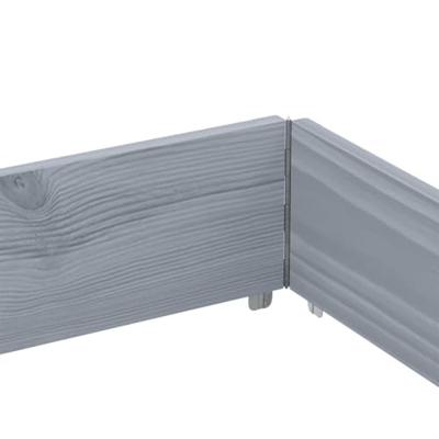 VidaXL Plantenbak 150x100 cm massief grenenhout grijs