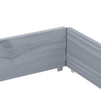 VidaXL Plantenbak 150x100 cm massief grenenhout grijs - thumbnail