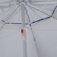 VidaXL Strandparasol met zijwanden 215 cm blauw - thumbnail