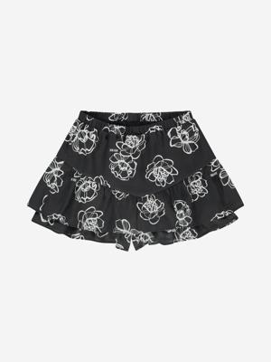 Nik&Nik zomer skort meisjes - zwart - Rose