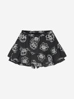 Nik&Nik zomer skort meisjes - zwart - Rose - thumbnail