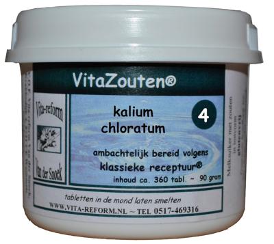 Vitazouten Nr. 4 Kalium Chloratum Muriaticum 360st Vitazouten Nr. 4 Kalium Chloratum Muriaticum 360st