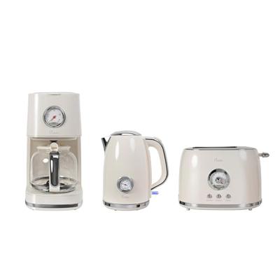 BiKitchen nostalgia 150 Koffiezetapparaat Crèmewit (glanzend) Capaciteit koppen: 12 Glazen kan, Warmhoudfunctie