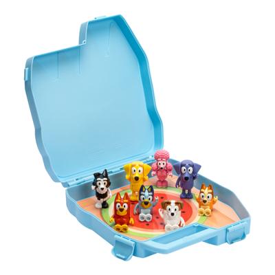 Bluey opbergkoffer met 8 figuren - thumbnail