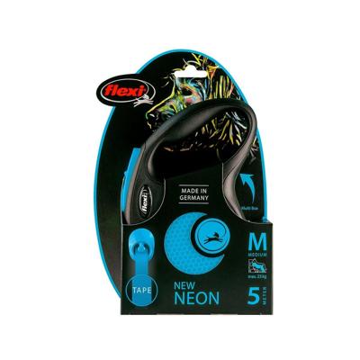 Flexi rollijn new classic neon tape zwart / blauw Flexi rollijn new classic neon tape zwart / blauw