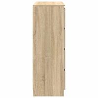Dressoir 100x35x99 cm bewerkt hout sonoma eikenkleurig - thumbnail