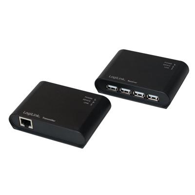 LogiLink Adapter Serieel [1x USB-A 2.0 stekker - 1x D-sub stekker 9-polig] 1.5 m Zwart