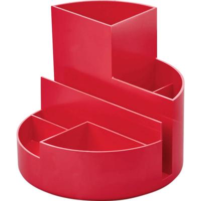 Pennenkoker maul roundbox recycled 6 vaks rood