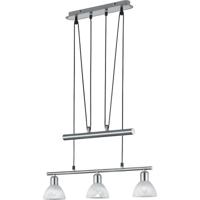 LED Hanglamp Rechthoekig - 3-lichts - E14 Fitting - Warm Wit 3000K - Mat Nikkel - thumbnail