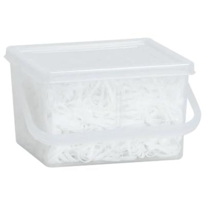 VidaXL Haarelastiekjes paard 2500 st silicone wit - thumbnail