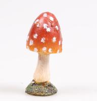 Season Inspired Decoration Paddenstoel bol 4x4x8cm - thumbnail