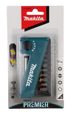 Makita Accessoires E-03573 | Slagschroefbitset | 11-delig | XTT Impact Premier B-30754 - E-03573