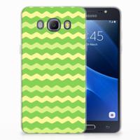 Samsung Galaxy J5 2016 TPU bumper Waves Green - thumbnail